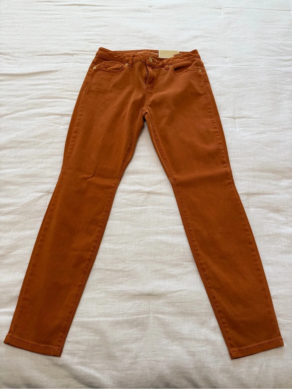 Michael Kors Rust Izzy Skinny Jeans
